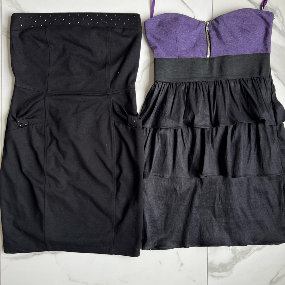 2 mini dresses bundle size medium
